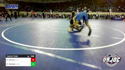 112 lbs Quarterfinal - Brody Mcnac, Bristow Youth Wrestling vs Ryatt Rodden, Harrah Little League Wrestling