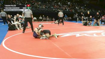 113 Class 3 lbs Quarterfinal - Mason Pullen, Ft. Zumwalt South vs Brayden Robinson, Kearney
