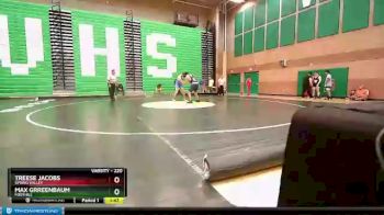 220 lbs Quarterfinal - Treese Jacobs, Spring Valley vs Max Grreenbaum, Foothill