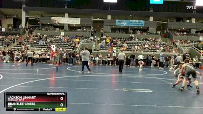 112 lbs Quarterfinal - Jackson Linhart, Nebraska Boyz vs Brantlee Griess, 2TG