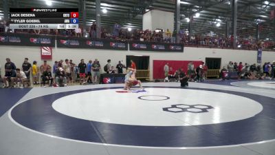 74 kg Champ. Rd Of 128 - Jack DeSena, California Regional Training Center (CA RTC) vs Tyler Goebel, Askren Wrestling Academy
