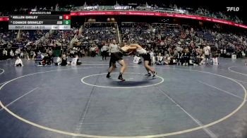 1A 215 lbs Cons. Semi - Kellen Ensley, Robbinsville High School vs Connor Brinkley, Jimmy C. Draughn High School