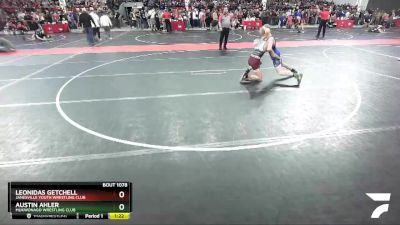 130 lbs Champ. Round 1 - Leonidas Getchell, Janesville Youth Wrestling Club vs Austin Ahler, Mukwonago Wrestling Club