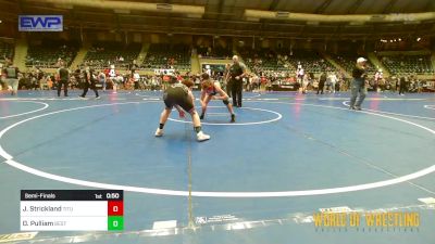 101 lbs Semifinal - Jake Strickland, Titusville Christian vs Oliver Pulliam, Best Trained