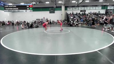 126 lbs Quarterfinal - Clayton Chiles, Open Mats vs Luke Hoefling, Siouxland Wrestling Academy