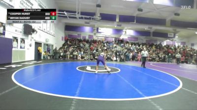 Boys 122 lbs Cons. Round 3 - Cooper Hurst, Shasta Boys vs Bryan Daoust, Anderson Boys