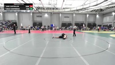 126 lbs Consi Of 8 #1 - Emilly Cabral, Trumbull vs Sara Ospina, Stamford