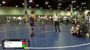 132 lbs Round 4 (16 Team) - Alec Gonzalez, Explorer Wrestling vs Caleb King, Goon Squad