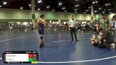 132 lbs Round 4 (16 Team) - Alec Gonzalez, Explorer Wrestling vs Caleb King, Goon Squad