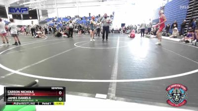 115 lbs Semis (4 Team) - Carson Nichols, Untouchables Purple vs James Daniels, East Kansas Eagles Gold