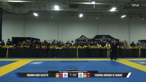 Eduarda Andrade De Araujo vs Arianna Rose Culotta 2026 Pan IBJJF Jiu-Jitsu No-Gi Championship