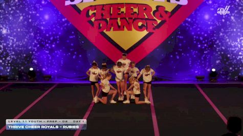 Thrive Cheer Royals - Rubies [2026 L1.1 Youth - PREP - D2 Day 1] 2026 Spirit Sports Colorado Springs Nationals