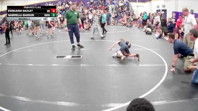 40/45 Round 2 - Everleigh Baxley, West Wateree vs Gabriella Manson, Mighty Warriors Wrestling Acad