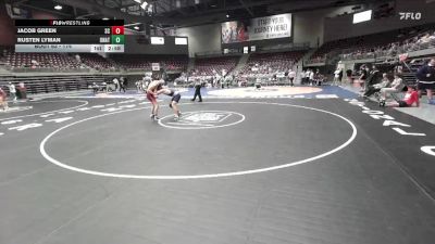 174 lbs Quarterfinal - Rusten Lyman, Unattached vs Jacob Green, Snow College