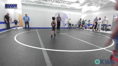 46 lbs Quarterfinal - Easton Hans, Lions Wrestling Academy vs Griffyn Moyer, Del City Little League