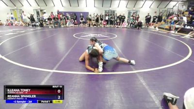 105 lbs Round 4 (10 Team) - Illeana Toney, Sudden Victory vs Reanna Spangler, Midwest Misfitz