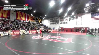120 lbs Champ. Round 1 - Adam Garcia, Oak Hills vs Aiden Avedissian, Harvard Westlake
