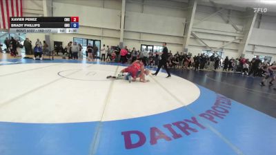 162-177 lbs Quarterfinal - Xavier Perez, Champions Wrestling Club vs Brady Phillips, Grantsville Wrestling Club