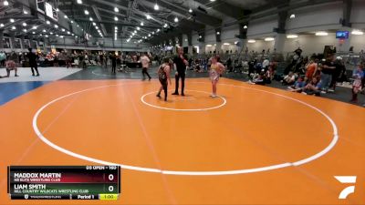 160 lbs Cons. Round 1 - Maddox Martin, NB Elite Wrestling Club vs Liam Smith, Hill Country Wildcats Wrestling Club