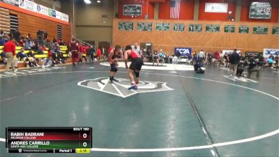 184 lbs Cons. Round 2 - Rabih Badrani, Palomar College vs Andres Carrillo, Santa Ana College