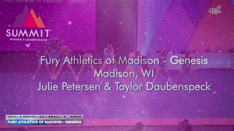 Fury Athletics of Madison - Genesis [2026 L4 Senior - D2 - Small - A Semis] 2026 The D2 Summit