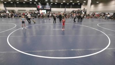 49 lbs Cons. Quarters - Travis Hammons, Jr, Harvey Twisters WC vs Hudson Sorensen, MN Elite Wrestling Club