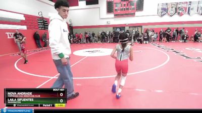 58-71 lbs Round 2 - Laila Sifuentes, Washington vs Nova Andrade, Toppenish USA Wrestling Club