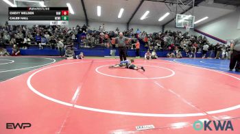 58 lbs Consi Of 8 #2 - Chevy Welden, Raw Wrestling Club vs Caleb Hall, Newkirk Takedown Club