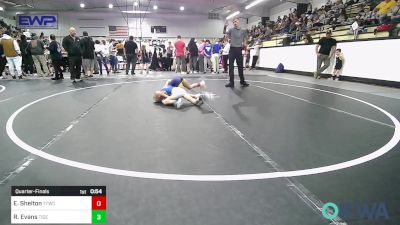 43 lbs Quarterfinal - Ember Shelton, Team Tulsa Wrestling Club vs Rafe Evans, Tiger Trained Wrestling