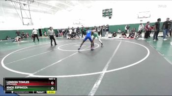 120 lbs Cons. Round 4 - London Towles, Little Rock vs Knox Espinoza, LB Poly