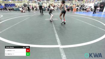 49-52 lbs Consolation - Tre De Jesus, Team Of Hard Knox vs Grace Henry, Comanche Takedown Club