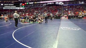 2A-175 lbs Quarterfinal - Christian Dunning, Clear Lake vs Brody Buhman, Assumption, Davenport