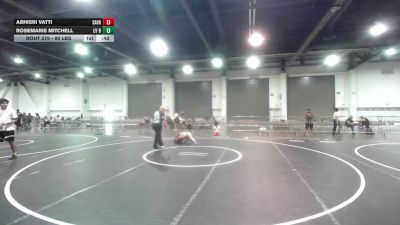 80 lbs 2nd Place - Abhisri Vatti, Savage House WC vs Rosemarie Mitchell, LV Bears WC