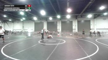 80 lbs 2nd Place - Abhisri Vatti, Savage House WC vs Rosemarie Mitchell, LV Bears WC