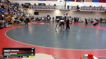 120 lbs Semifinal - Andres Mendoza, Sprague vs Omar Deponte, Southridge