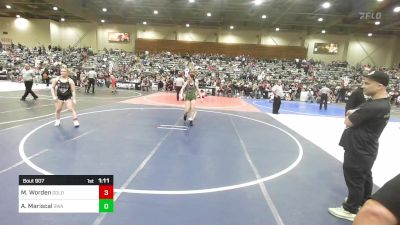 136 lbs Rr Rnd 1 - Madison Worden, Gold Rush Wrestling vs Alexis Mariscal, Swamp Monsters WC