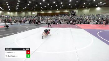 74 lbs Rr Rnd 2 - Kaleesi Poston, The Rock Of Redmond vs Whitnee Stanhope, USA Gold