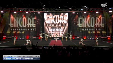 A1 Spirit Athletics - SassyRose [2025 L1 Youth - Flex - D2 - Small Day 3] 2025 Encore Grand Nationals