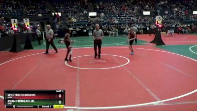 96 lbs Semifinal - Ryan Morgan Jr., DAB1 vs Weston Borgers, MIRA