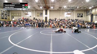 175 lbs Quarterfinal - Falco Heaslip, Dedham vs Rafael Maya, Excel Academy