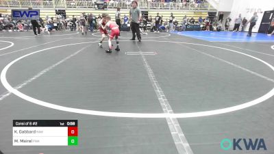 55 lbs Consi Of 8 #2 - Kason Gabbard, Raw Wrestling Club vs Michael Mairel, Perry Wrestling Academy