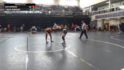 141 lbs Champ. Round 3 - Jake Jennings, Fresno City College vs Isaac Gonzalez, Cerritos College