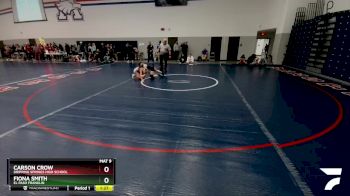 114 lbs Cons. Round 2 - Carson Crow, Dripping Springs High School vs Fiona Smith, El Paso Franklin