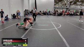 88 lbs Round 2 (4 Team) - Chris Baldo, Dragons United vs Zavier Olver, Mat Assassins Black