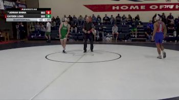 133 lbs Quarterfinal - Adrian Shima, Big Bend Community College vs Cayden Long, Southwestern Oregon Community College