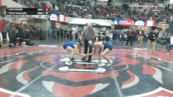 G - 140 lbs Cons. Semi - Faith Oakland, Great Falls / Msdb (Girls) vs Lexi Harms, Custer Co. (Miles City) (Girls)