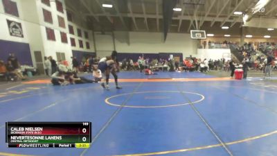 149 lbs Cons. Round 3 - Caleb Nielsen, Dickinson State (N.D.) vs Nevertesonne Lahens, Central Methodist