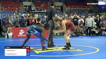122 lbs Rnd Of 32 - Sofia Macaluso, New York vs Rodiah Adeduntan, Minnesota