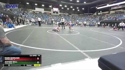 76 lbs Cons. Round 2 - Kade Barnash, Abilene Kids vs Kaysen Ball, Trailhands