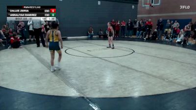 67 lbs Cons. Round 3 - Annaliyah Ramirez, Fighting Squirrels Wrestling Club vs Dallee Zerga, Challis Blackheart Wrestling Club